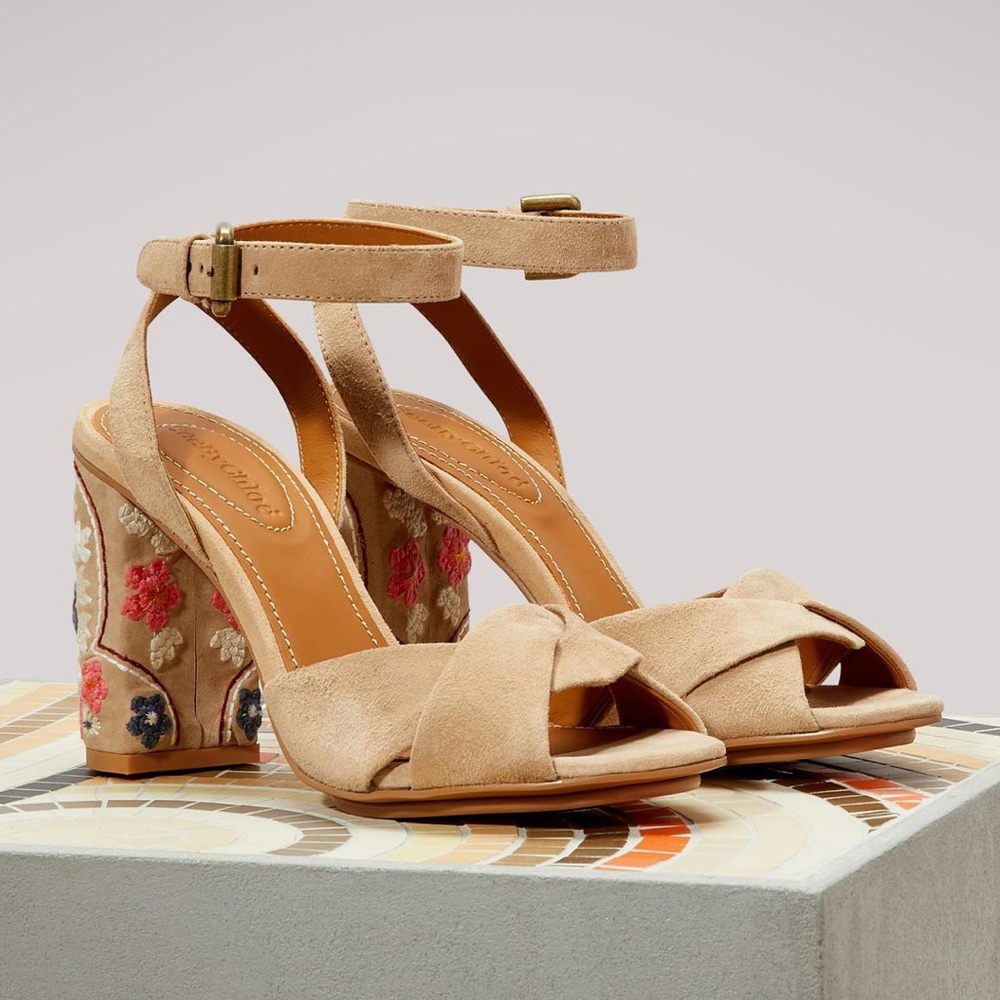 See By Chloe Sandals with Embroidered Heels